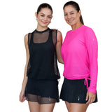 Midnight Mesh Relax Top