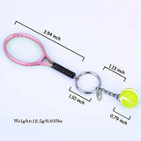 Mini Racquet Keychain